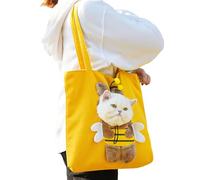Poche de transport pour chats | Poche pour animaux de compagnie avec style bande dessinée - Sac respirant pour chiots pour sorties, voyages, randonnée, avion, camping, intérieur hiver