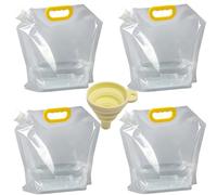 Poche d'eau Portable Bidon d'eau Flexible Pliable avec Couvercle Jerrican Eau Adapté au Camping à la Randonnée Aux Voyageset Autres Activités de Plein Air Stockage Urgence