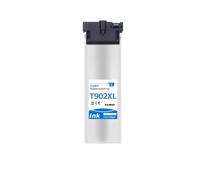 Poche d'encre T902XL Compatible avec Epson Workforce Pro WF-C5710 | Impression Bureau, Encre Pigmentée, Grande Capacité, Sortie Stable, Poche D'Encre(C)