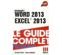 Poche duo word excel 2013 - MA éditions - Micro Application - broché - Guide