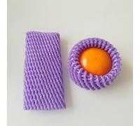Poche en filet mousse, Lot de 50 filets en mousse multicolores 14 x 7 cm for fruits, légumes et œufs(Purple)