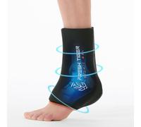Poche Glace Cheville Exo Medical, Poche de Glace en Gel Réutilisable, Thérapie par le Chaud ou Froid, Récupération Sportive, Blessures, Entorse, Inflammations, Cheville Gauche ou Droite, Taille XS