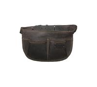 Poche ï¿½ clous arrondie cuir avec ceinture et 2 compartiments - 205736