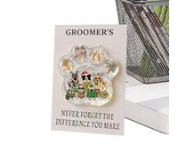 Poche Patte de Chien Décorations pour Toiletteur Animal avec Carte | Objet de Collection Encourageant Pour Adultes Garçons Filles