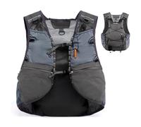 Poche poitrine, poche poitrine - Gilet de cyclisme - Gilet de course léger, poche poitrine pratique pour homme avec espace de rangement supplémentaire pour l'entraînement, gris, Voir description, Voir