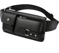Poche poitrine, polyvalente, grande capacité, poche pour téléphone portable, sac de sport d'épaule pour hommes, noir, petit modèle