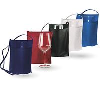 Poche Porte-gobelet en TNT. Verre Non Inclus. Blanc - Bleu Marine - Bleu Royal - Noir - Bordeaux (50 pièces) Marron Bordeaux 18x22