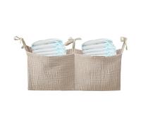 Poche pour berceau de bébé, sac de rangement pour chevet de bébé | Organisateur portatif de berceau de couche-culotte de sac de chevet - Sac de rangement à usages multiples, literie pour bébé avec 2 p