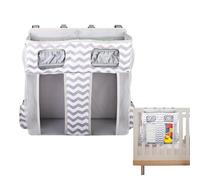 Poche Pour Berceau De Bébé - Sangles De Support Pour Couches De Chevet, Organisateur Empilable De Grande Capacité | Sac De Rangement Oxford Pour Bouteilles De Lait, Lingettes, Couches À Bavoir,