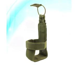 Poche pour Bouteille d'eau Ceinture de Running Vert, en Nylon | Sangle Horizontale Boucle Arrière, Fixation au Paquet à Dos, pour Randonnée et Marche en Plein Air