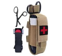 Poche pour Garrot - Accessoires d'EMS étanches Portables - Kit de Supports pour Ciseaux de traumatisme,pour Les activités de Plein air : randonnée, Camping, Trekking, Voyage, Sac à Dos et Gilet