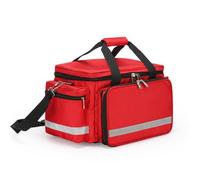 Poche Secours Polyvalente avec Compartiment Principal Zippé et Diviseurs Internes pour s Équipements Adaptée aux Infirmiers et Personnel Paramédical en Déplacement, Rouge, 65 50 35CM