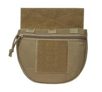 Poche Utilitaire pour Gilet Molle, Pochette Tactique Abdominale | Nylon, Organisation intérieure pratique, Intérieur ouvert, Sangle MOLLE arrière, Fixation à la ceinture, modulaire(Brown)