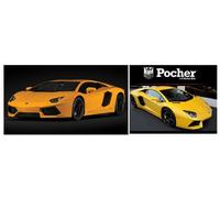 POCHER 1/8 LAMBORGHINI AVENTADOR ORION JAUNE KIT MODÈLE STATIQUE DIECAST