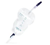 Poches De Jambe Ugo (X10) - Poches De Drainage Urinaire/Cathéter, Robinet En T Ou À Levier Avec Doublure En Tissu Doux (Pack De 10)