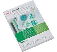 Pochette à plastifier GBC DIN A4 brillant 200 mic 100 pièces