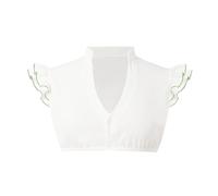 Poches de l'histoire médiévale Chemisier Dirndl élégant à manches courtes pour femme Chemisier traditionnel Robe pin-up gothique, vert, M