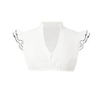 Poches de l'histoire médiévale Chemisier Dirndl élégant à manches courtes pour femme Chemisier traditionnel Robe pin-up gothique, gris foncé, S
