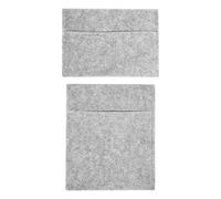 Poches de Rangement en Feutre x2 Gris Argenté, Organisation Outils Accessoires Documents, 100% Polypropylène épais de 3mm, Van Camionnette Fourgon Camping-Car [2 Tailles INCLUSES]