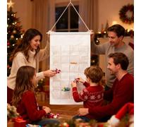 Poches En Tissu Calendrier De L'Avent - Réutilisable et Multifonction,Créez Vos Propres Poches de Décompte,Pour Ados Adultes Petits Jouets Bonbons