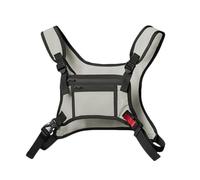 Poches poitrine avant pour gilet, sac de transport, sac de taille, sac de poitrine, sac de gilet, sacs de rue, sacs de poitrine, Blanc laiteux.