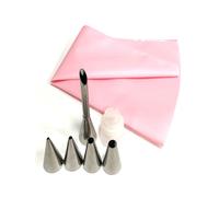 Poches Réutilisables En Silicone Pour Glaçage De Gâteau,7 Pièces,Accessoire De Cuisine Pour Crème,Chi,Poupée,Tube,Buse,Décoration, - Type Pink