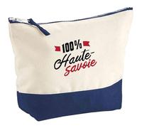 Pochette 100% Haute-Savoie | Pouch | Idée Trousse Toilette Maquillage Transport Cadeau Anniversaire Fête Original Famille Travail Départ Collègue Retraite