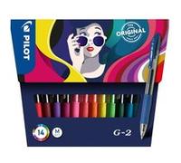 Pochette 14 stylos Pilot Pen G2 Multicolore G