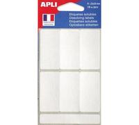 Pochette 18 Etq Blanche Solubles 25x50