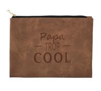 Pochette 20x15 cm MEN marron Havane