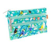 Pylones, Pochette 3 Zips - 20 x 13 x 1 cm Polyester - Birds