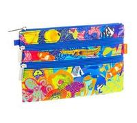 pylones, Pochette 3 Zips - 20 x 13 x 1 cm Polyester - RECIF