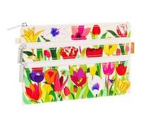 PYLONES : Zip Pouch - Pochette 3 Zips - Tulipes