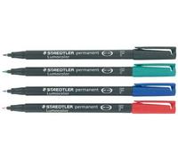 Pochette 4 Feutres Lumocolor Permanent 0,6mm