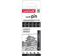 Pochette 5 Stylos feutres Pin Pointes calibrées impaires