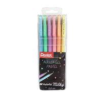 Pentel Rollers à encre gel Pastel — Pochette de 6 Multicolore E