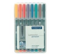 Pochette 8 Feutre Lumocolor Permanent 0,4 Assorti