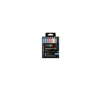Posca Marqueurs PC1MR - Pointe extra fine 0,7 mm - Couleurs basiques - Pochette 8