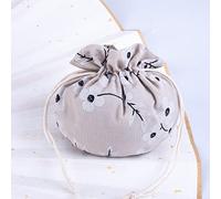 Pochette à bijoux en brocart avec cordon, Sacs vides multicolores brodés à fleurs chinoises, 4 pièces, sachets vides for bijoux(Grey)