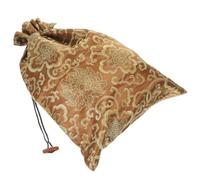 Pochette à Bijoux en Soie à Cordon, Sachet Présent | Khaki, Rangement Discret pour Petits Présents et Chocolats, Style Chinois, Fermeture à Cordon Style Aléatoire