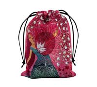 Pochette à bijoux en velours | Pochette de sac de carte de tarot portable | Petit sac de rangement pour cartes de tarot, à cordon en tissu pour les passionnés de , les conseillers, les psycho