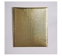 Pochette à Bulles Métallisée - Enveloppe Bulle Autocollante Étanche, Emballage Colis Vinted - Expédition Cadeaux ou Produits Fragiles (Doré, 39x50 CM)