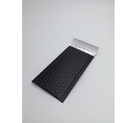 Pochette à Bulles Métallisée - Enveloppe Bulle Autocollante Étanche, Emballage Colis Vinted - Expédition Cadeaux ou Produits Fragiles (Noir mat, 10x21.5 CM)