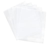 Pochette à Chaussures en Plastique 5 Pièces, Paquet de Rangement | Hdpe Épais, Fermeture à Cordon, Format Moyen, Rangement Maison et Voyage, Lot Transparent