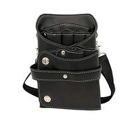 Pochette à ciseaux pour coiffeur Sac à outils pour coiffeur professionnel Sac de Ciseaux de Coiffeur Sac de Coiffeur PU+PVC Cuir Sac Bandoulière 281 Noir