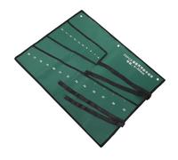 Pochette à Clés en Toile Verte, Rangement Outils à Enrouler | Rabats Pliants et Sangles Intégrées, Accès Rapide, pour Techniciens Terrain et Bricoleurs Maison