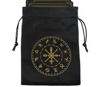 Pochette à cordon de serrage pour tarot, sac de rangement en velours avec cordon de serrage, sac de tarot et de dés multifonctionnel, sacs à bijoux Oracle Cards, porte-cartes de tarot, accessoires de