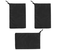 Pochette à Cordon Oxford Imperméable 3pcs, Légère, Réutilisable, Noir | Grand Format 20x30 Cm, pour Maillot de Bain et Raincoat, Outdoor, Kayak, Rangement Pratique