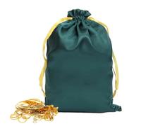Pochette à Cordon Rangement de Bijoux Doux Sans Rayures | Pochette Rangement Accessoires avec Cordon Anniversaire Noël Nouvel An Fêtes Maison Extérieur Bonbons