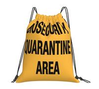 Pochette À Cordon Zone De Quarantaine De Biosécurité Sac De Piscine Léger Sacs De Sport À Cordon Imprimé Sac À Cordonnet pour Fitness Ecole Surf 36X42Cm